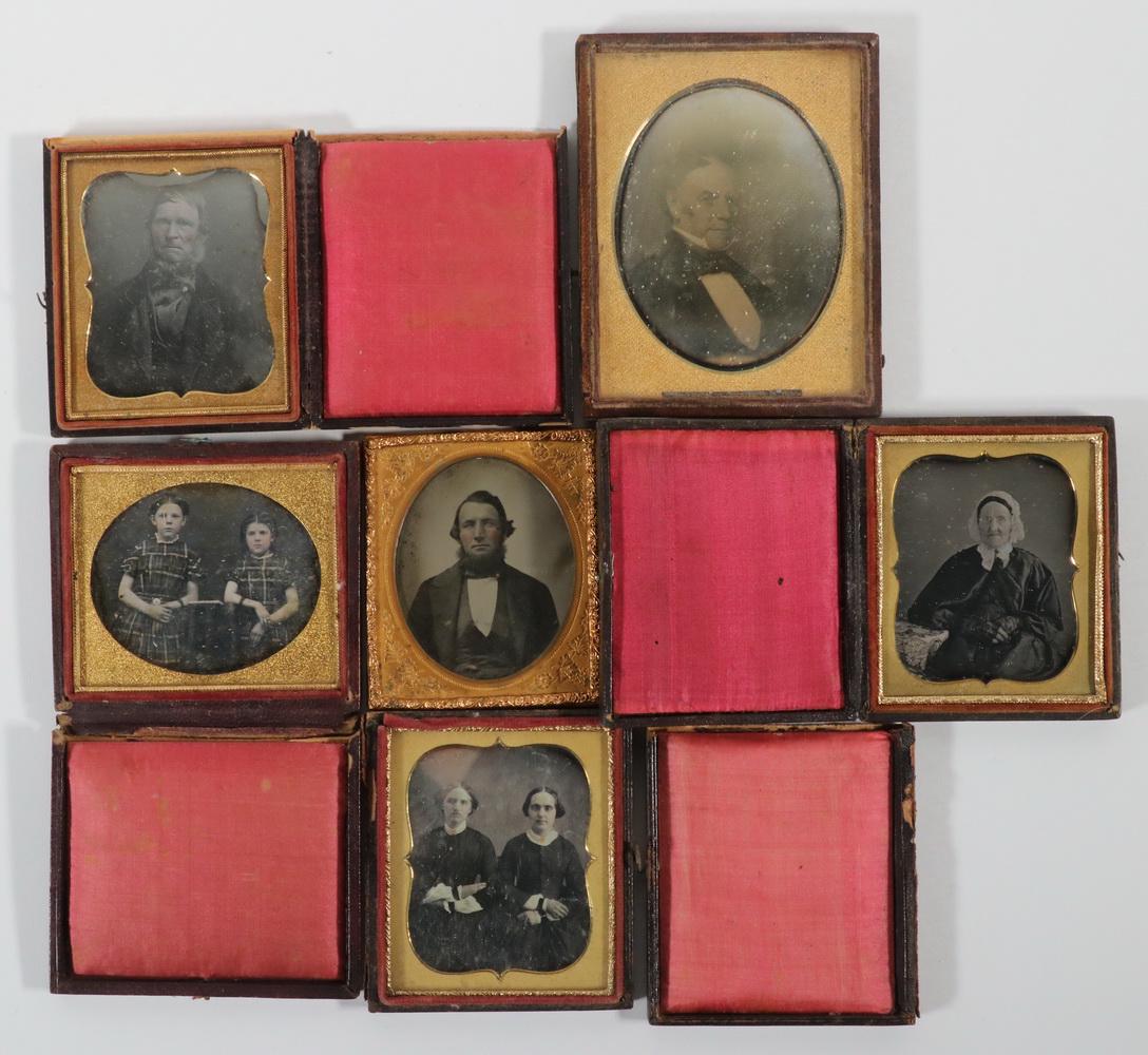 (5) CA. 1850-60 CASED DAGUERREOTYPES & (1) CYANOTYPE IN (1 of 4)
