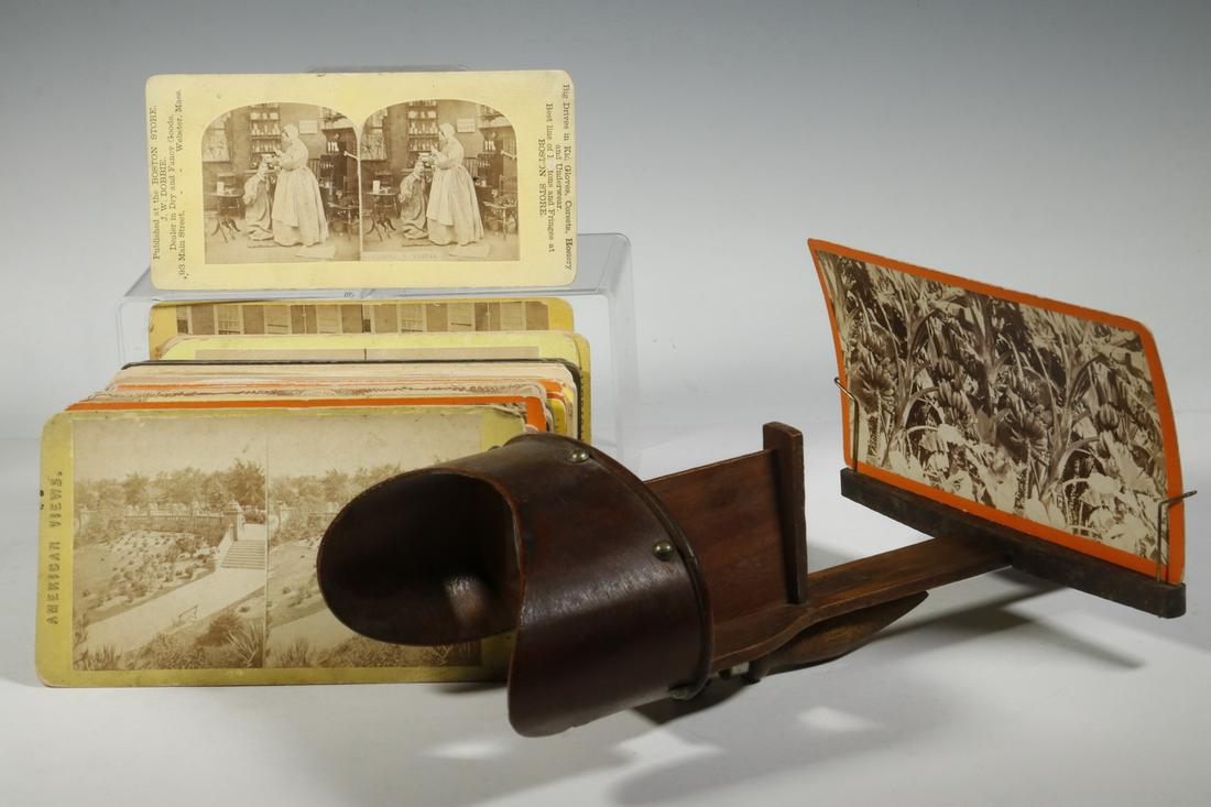 COLLECTION OF (74) REAL PHOTO STEREOVIEW CARDS WITH (1 of 4)