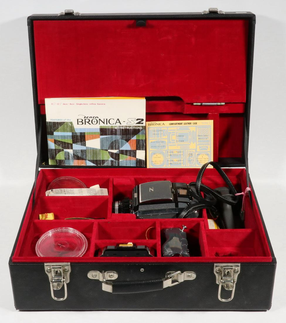 ZENZA BRONICA-S2 2.5 X 2.5 SLR CAMERA W/ ACCESSORIES (1 of 8)