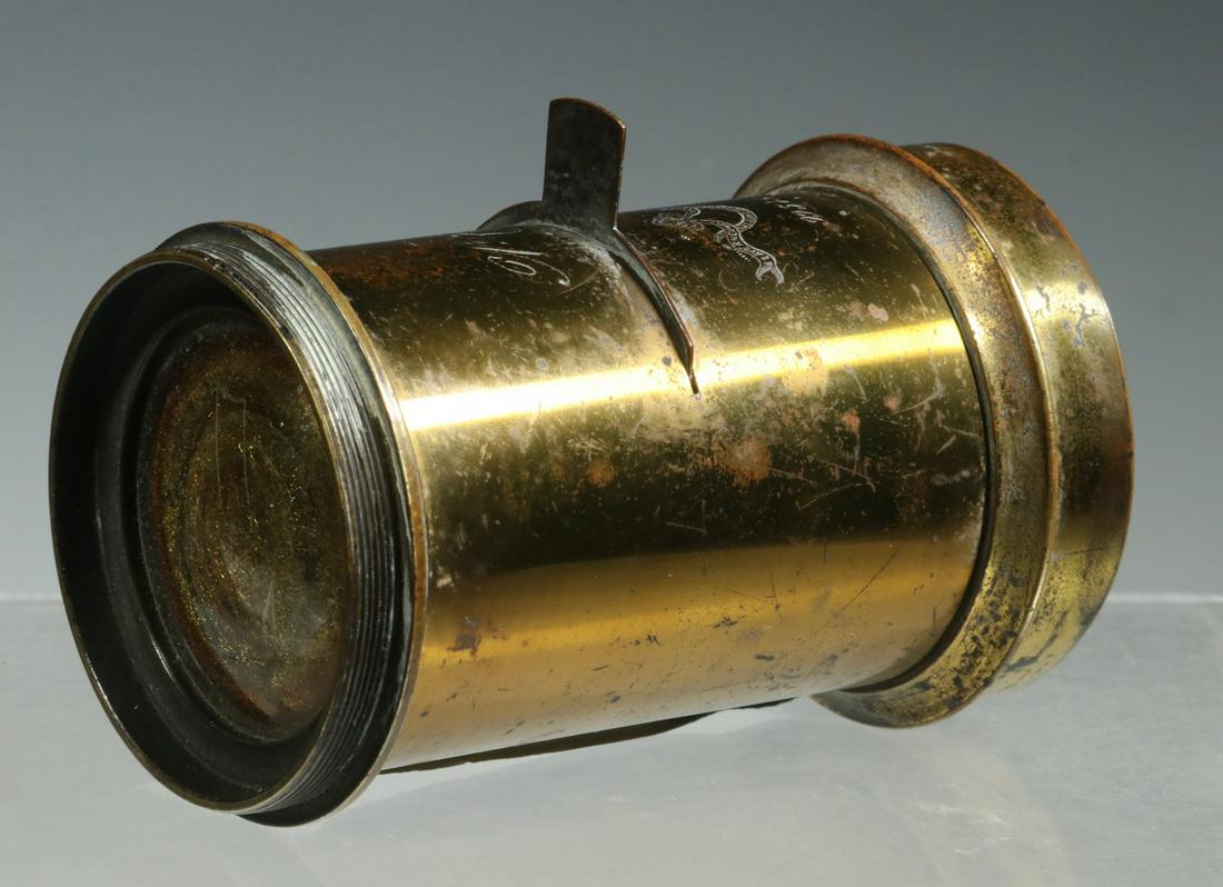 A. LAVERNE PARIS NO. 70 BRASS LENS, CA. 1890 (1 of 3)