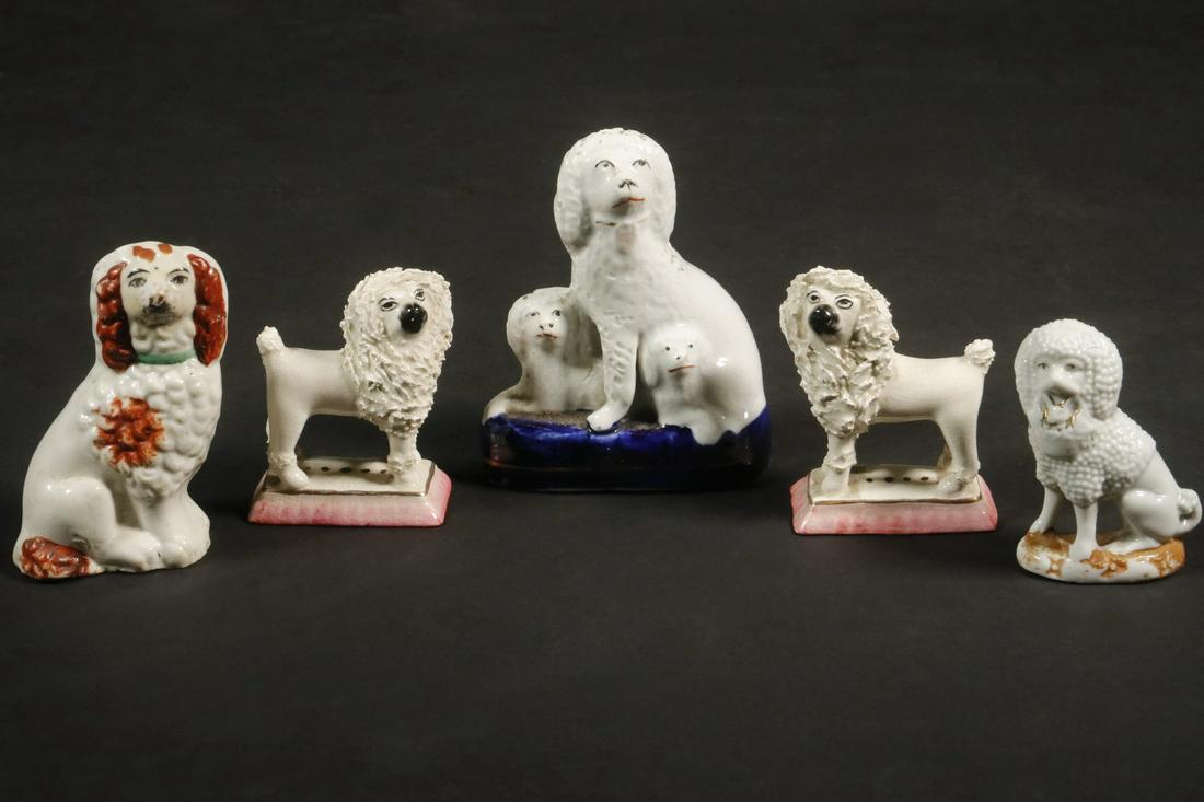 (5) STAFFORDSHIRE DOG FIGURES (1 of 2)