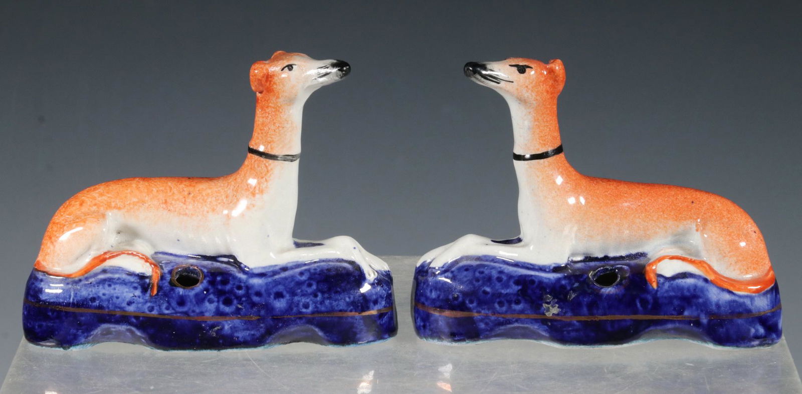 PR GREYHOUND FORM INKWELLS OR PEN-HOLDERS (1 of 3)