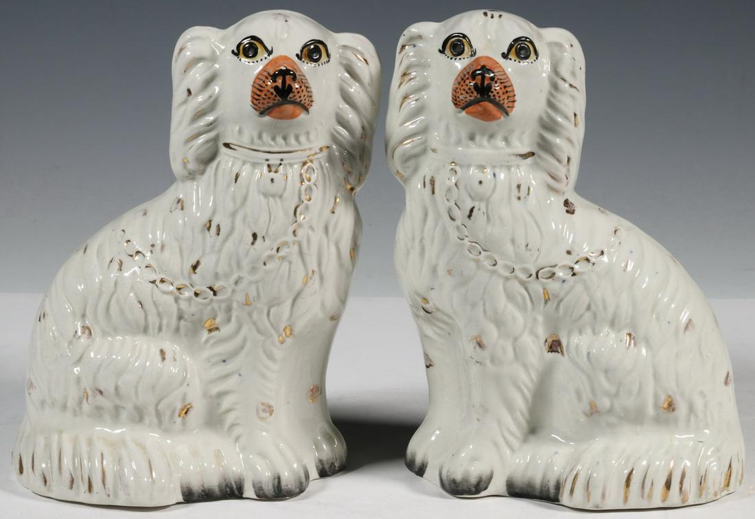 PR STAFFORDSHIRE SEATED SPANIELS (1 of 3)