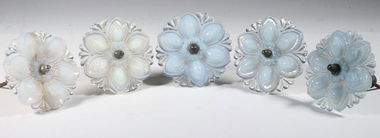 (5) SANDWICH GLASS TIE BACKS (1 of 3)