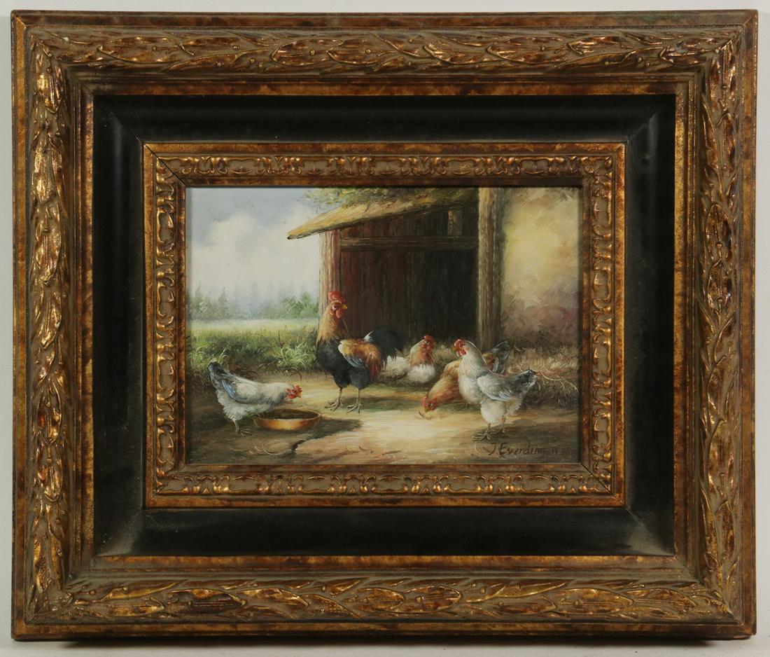 CHICKENS PAINTING (1 of 3)