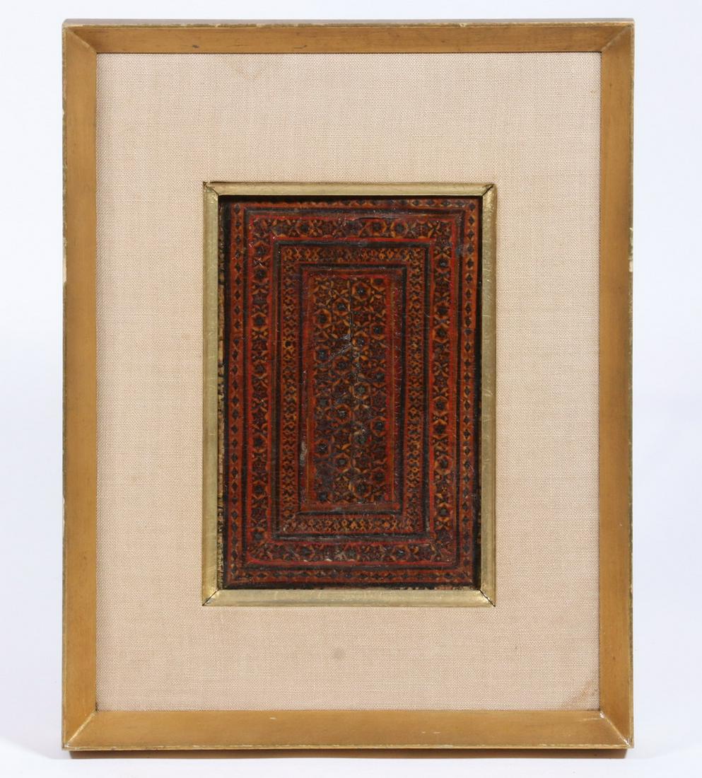 FRAMED PERSIAN MARQUETRY PANEL (1 of 3)