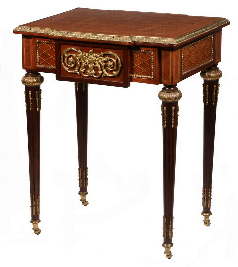 FRENCH BRONZE MOUNTED STAND (1 of 7)