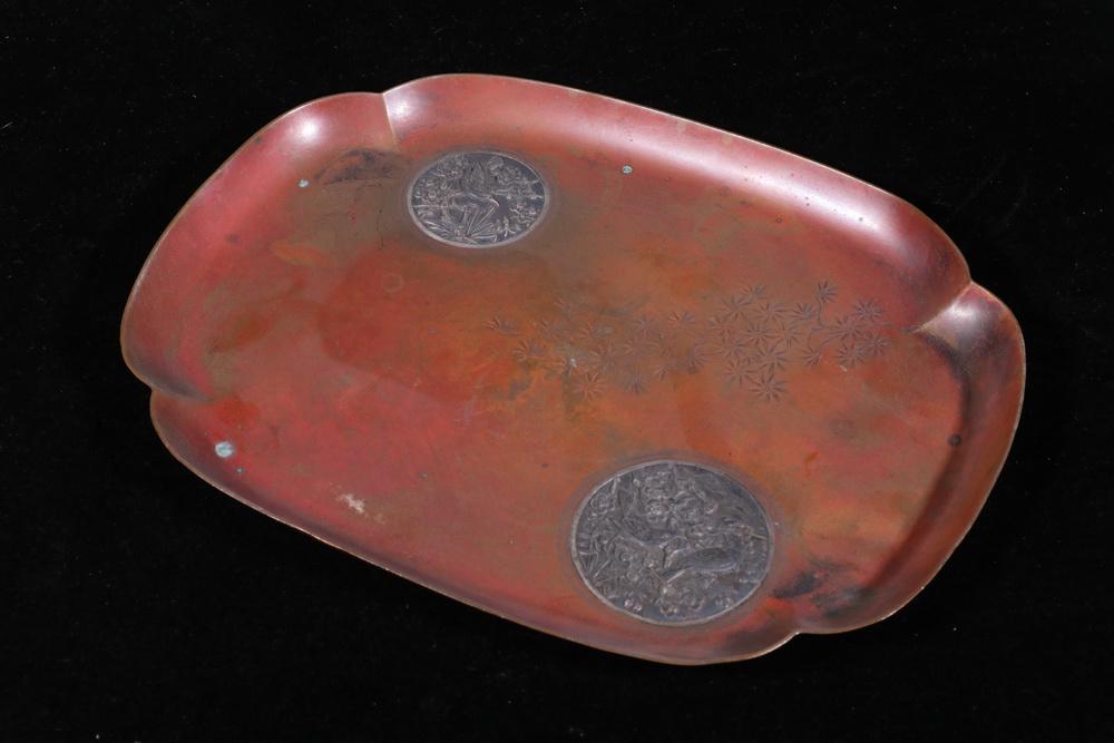 GORHAM COPPER & STERLING TRAY (1 of 3)