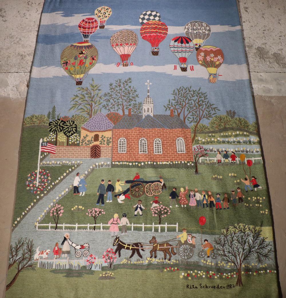 CREWEL WORK TAPESTRY (1 of 4)