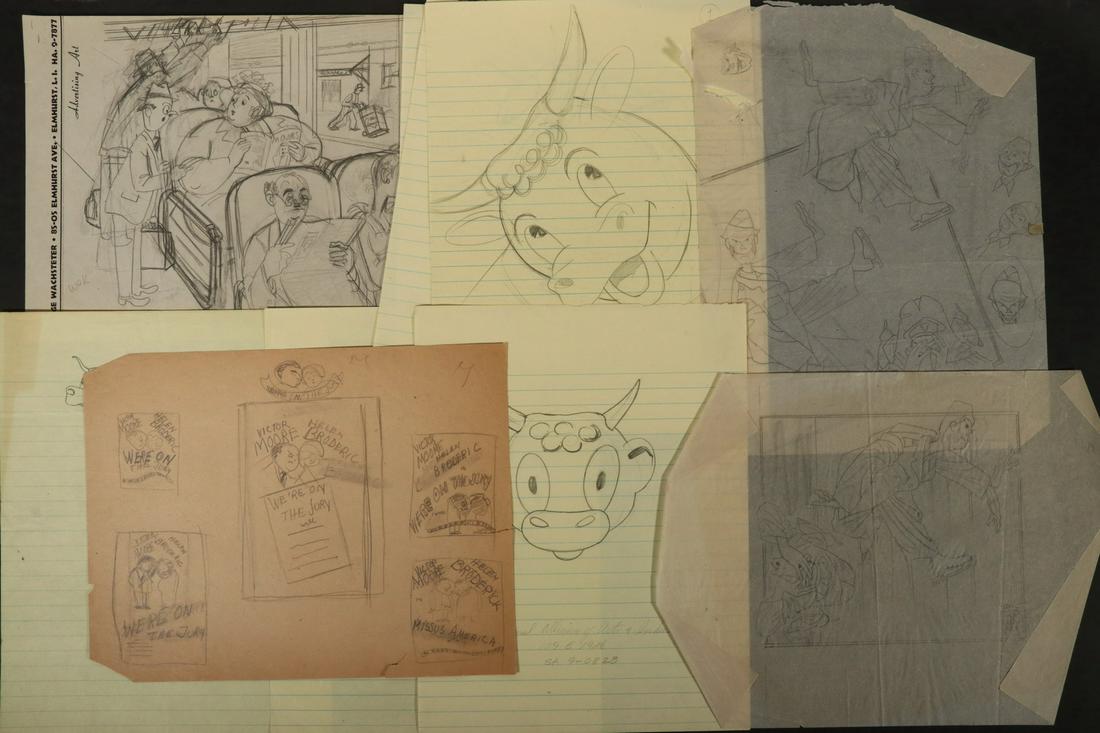 (108) ORIGINAL DRAWINGS BY ADVERTISING ARTIST GEORGE (1 of 3)