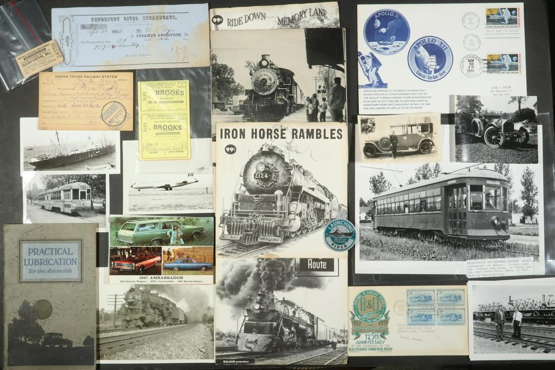 COLLECTION OF TRANSPORTATION EPHEMERA & PHOTOS: PLANES, (1 of 2)
