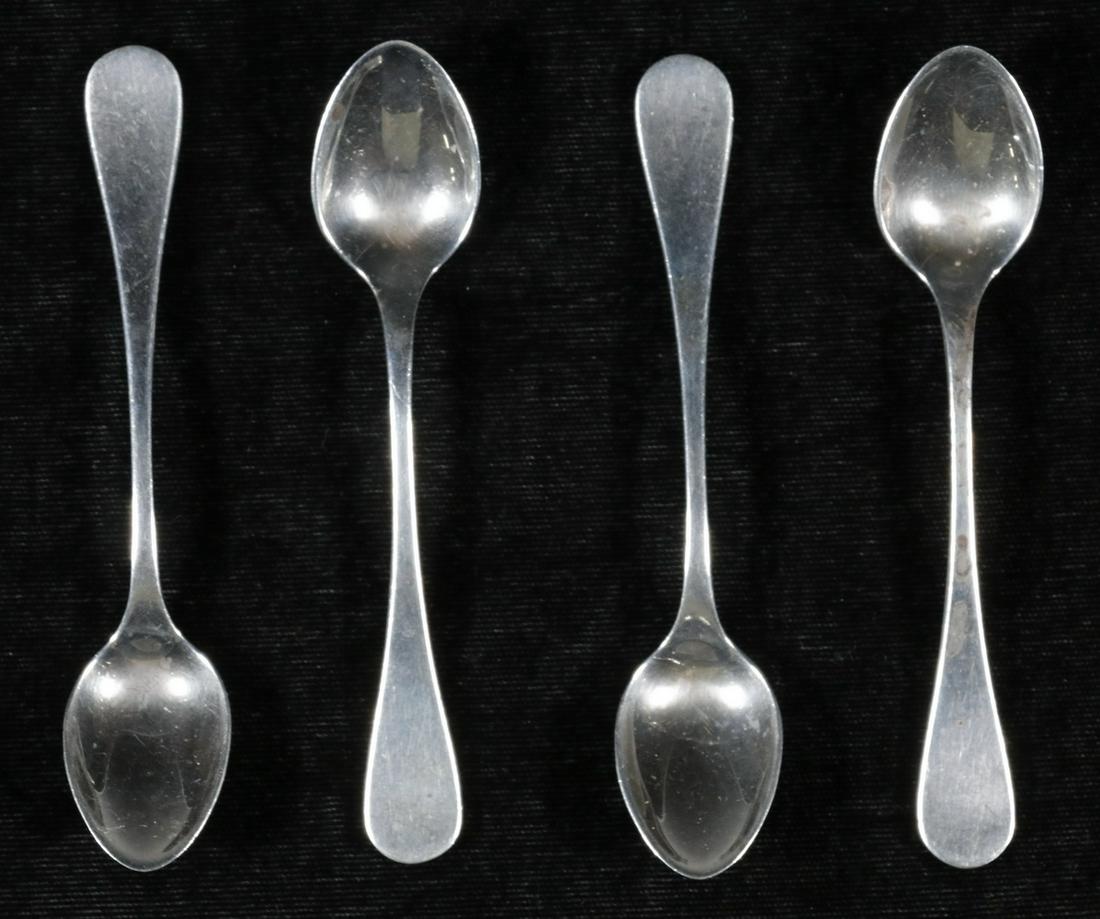 (4) TIFFANY & CO. "SALEM" SILVER DEMITASSE SPOONS (1 of 2)