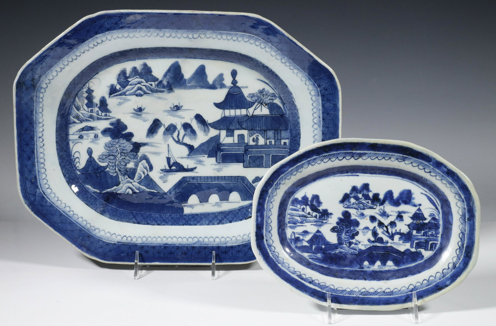 (2) CHINESE CANTON PLATTERS (1 of 1)