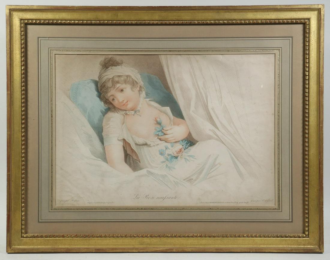 18TH C. FRENCH ALLEGORICAL PRINT (1 of 5)