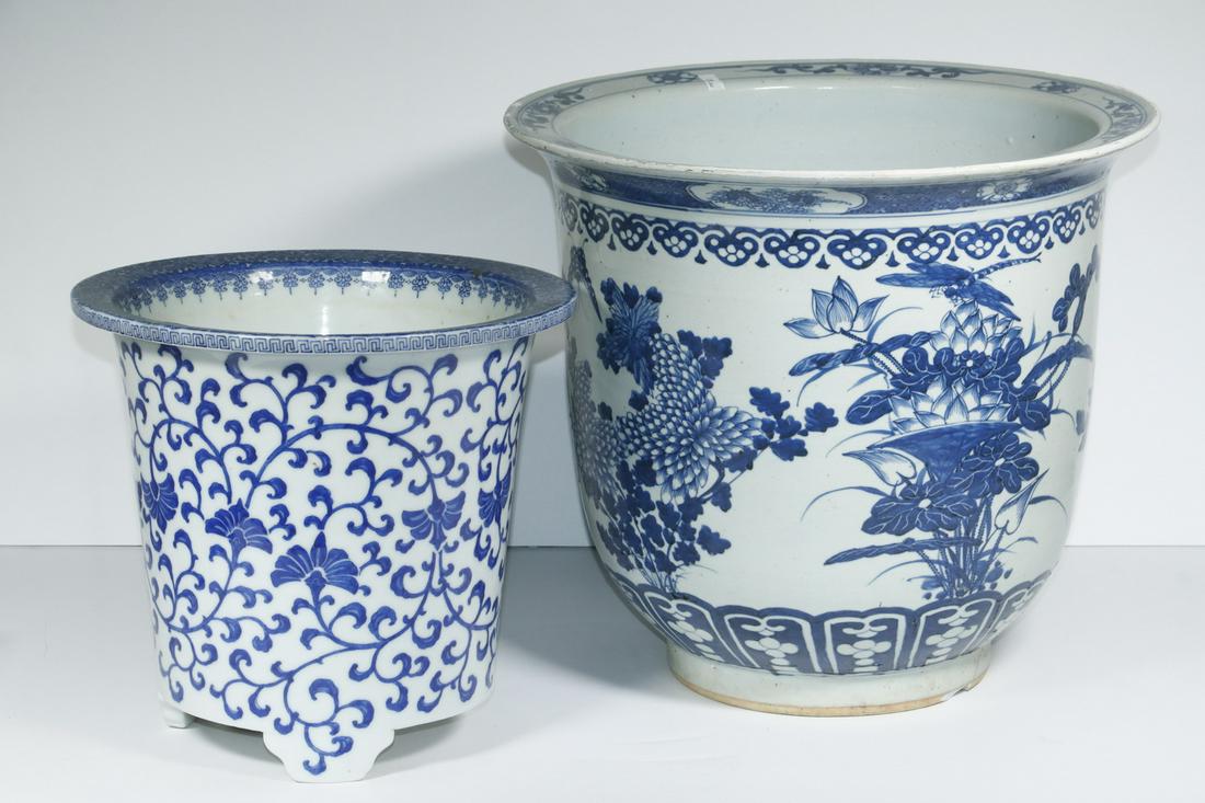 (2) 20TH C. ASIAN CERAMIC PLANTERS (1 of 3)