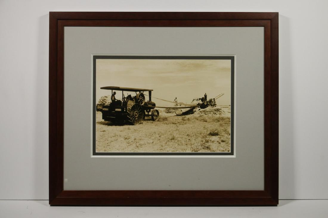 LARGE SCALE FRAMED PHOTO OF CASE TRACTOR (1 of 3)