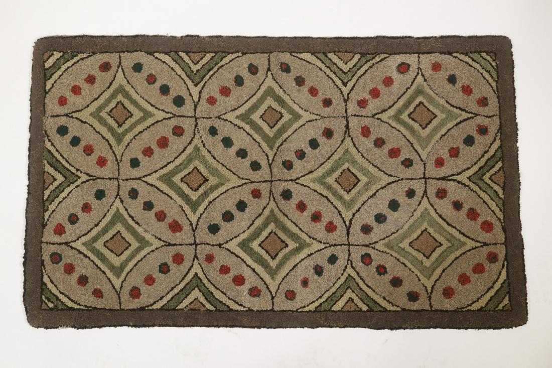HOOKED RUG - 37" x 21 3/4" (1 of 2)