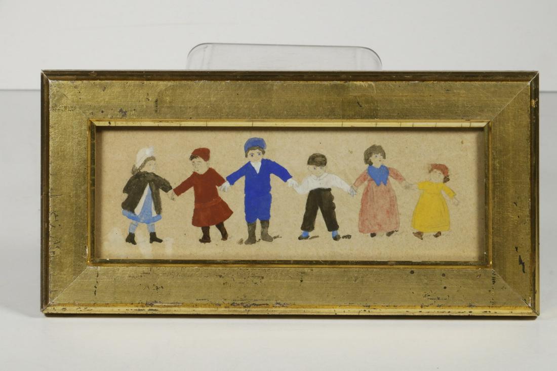 MINIATURE FOLK ART PAINTING (1 of 3)