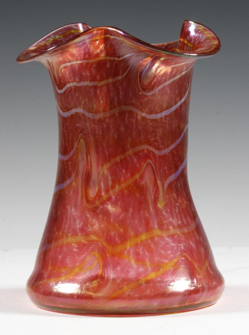 IRIDESCENT ART GLASS VASE (1 of 2)