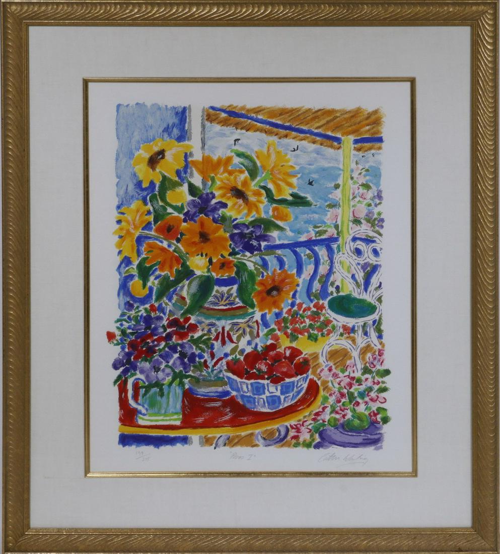 FLORAL LITHOGRAPH (1 of 3)