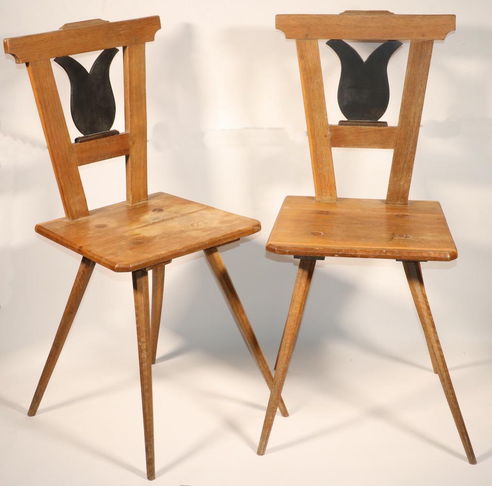 PR CONTINENTAL OAK SIDE CHAIRS (1 of 3)
