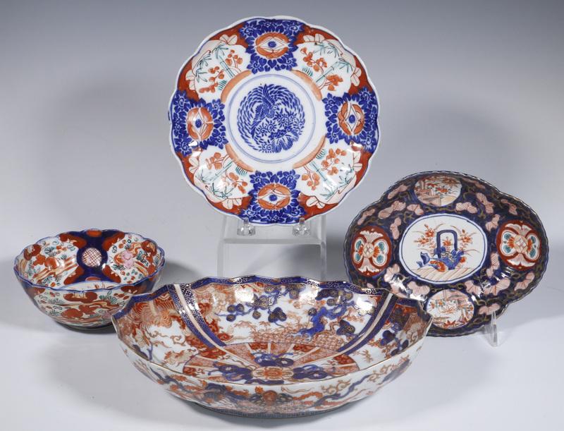 (4 PCS) JAPANESE IMARI PORCELAIN (1 of 5)