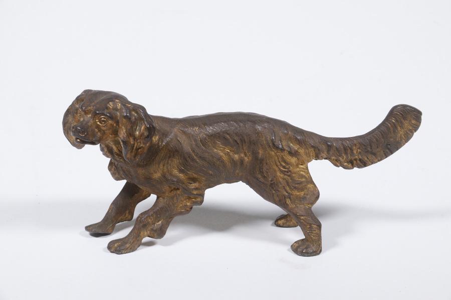 CAST IRON DOG SCULPTURE (1 of 2)