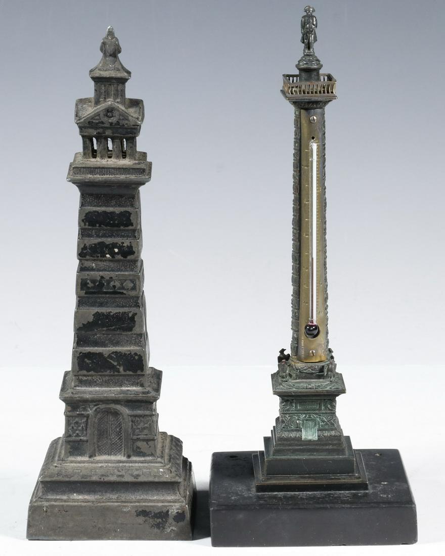 (2) GRAND TOUR ERA SOUVENIR THERMOMETERS (1 of 2)