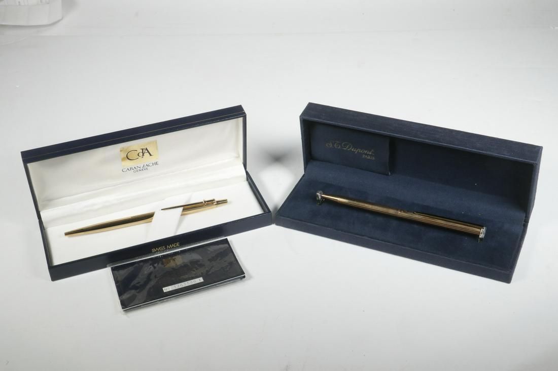 (2) FINE EUROPEAN PENS - S.T. DUPONT & CARAN D'ACHE (1 of 1)