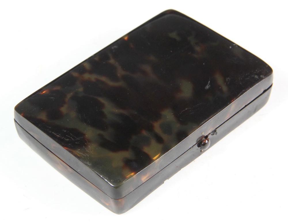 VINTAGE FAUX TORTOISESHELL CIGARETTE CASE (1 of 2)