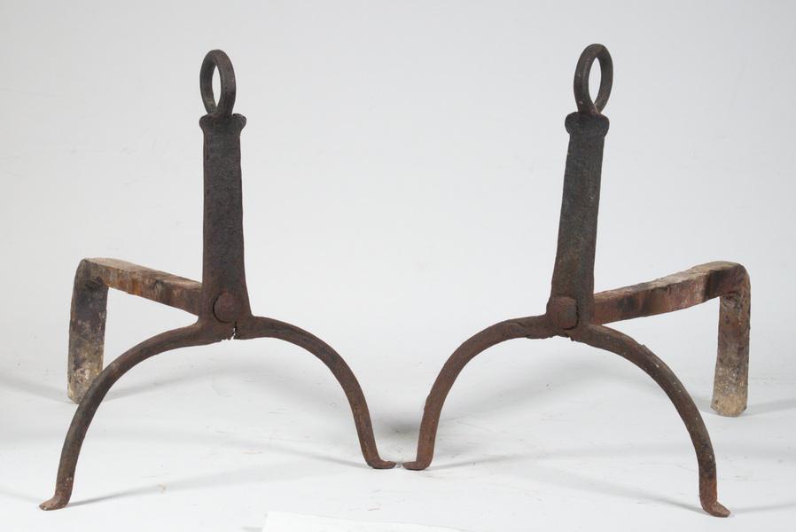 PR FORGED IRON ANDIRONS (1 of 3)