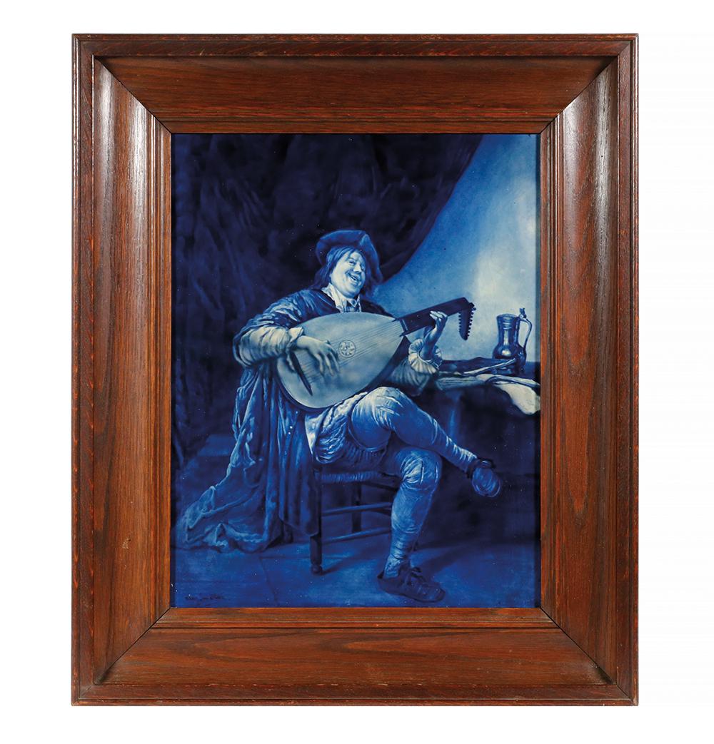 LARGE FRAMED DELFT TILE (1 of 4)