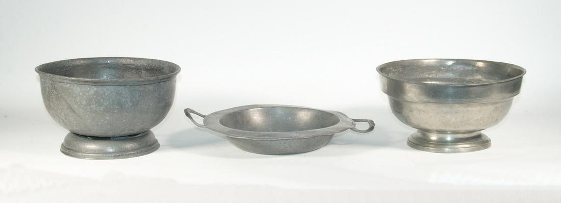 (3) PEWTER BOWLS (1 of 3)