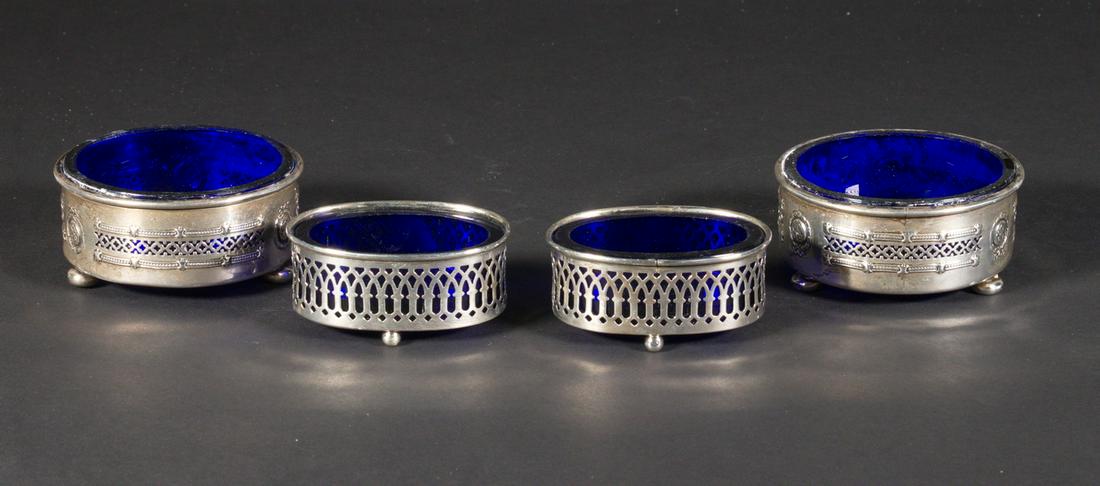 STERLING SILVER SALT CELLARS (1 of 3)
