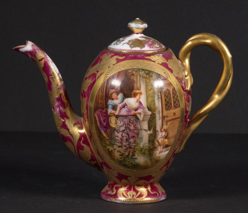 ROYAL VIENNA STYLE PORCELAIN TEAPOT (1 of 3)