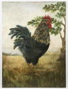 CONTEMPORARY PAINTING OF A ROOSTER