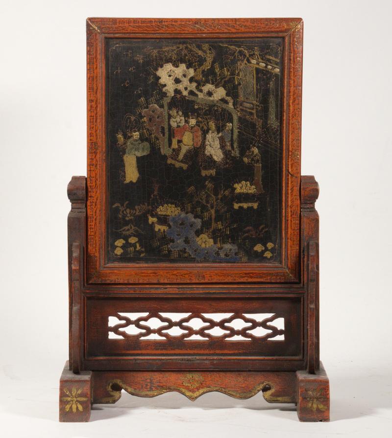 CHINESE LACQUERED TABLE SCREEN (1 of 4)