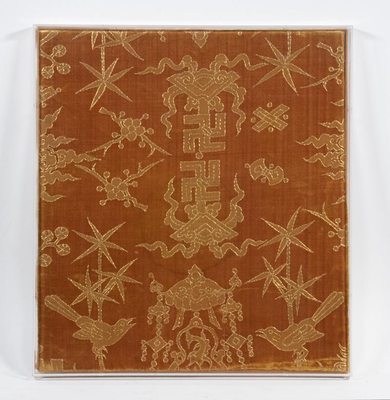 FRAMED CHINESE EMBROIDERED TEXTILE (1 of 1)