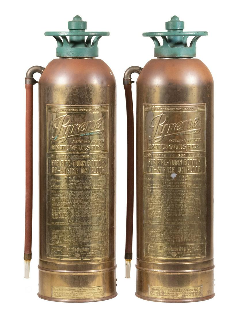 PR OF VINTAGE MARINE FIRE EXTINGUISHERS (1 of 3)