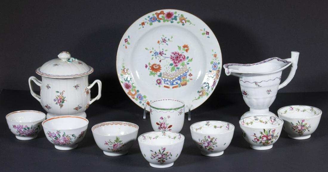 CHINESE FAMILLE ROSE PORCELAIN DISHES (1 of 4)