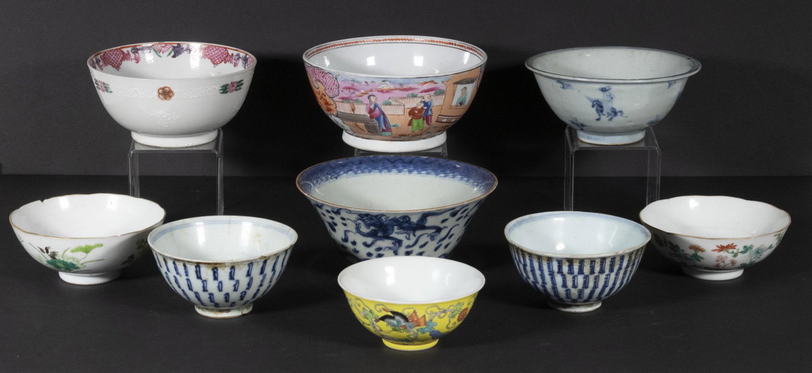 (9) CHINESE PORCELAIN BOWLS (1 of 6)