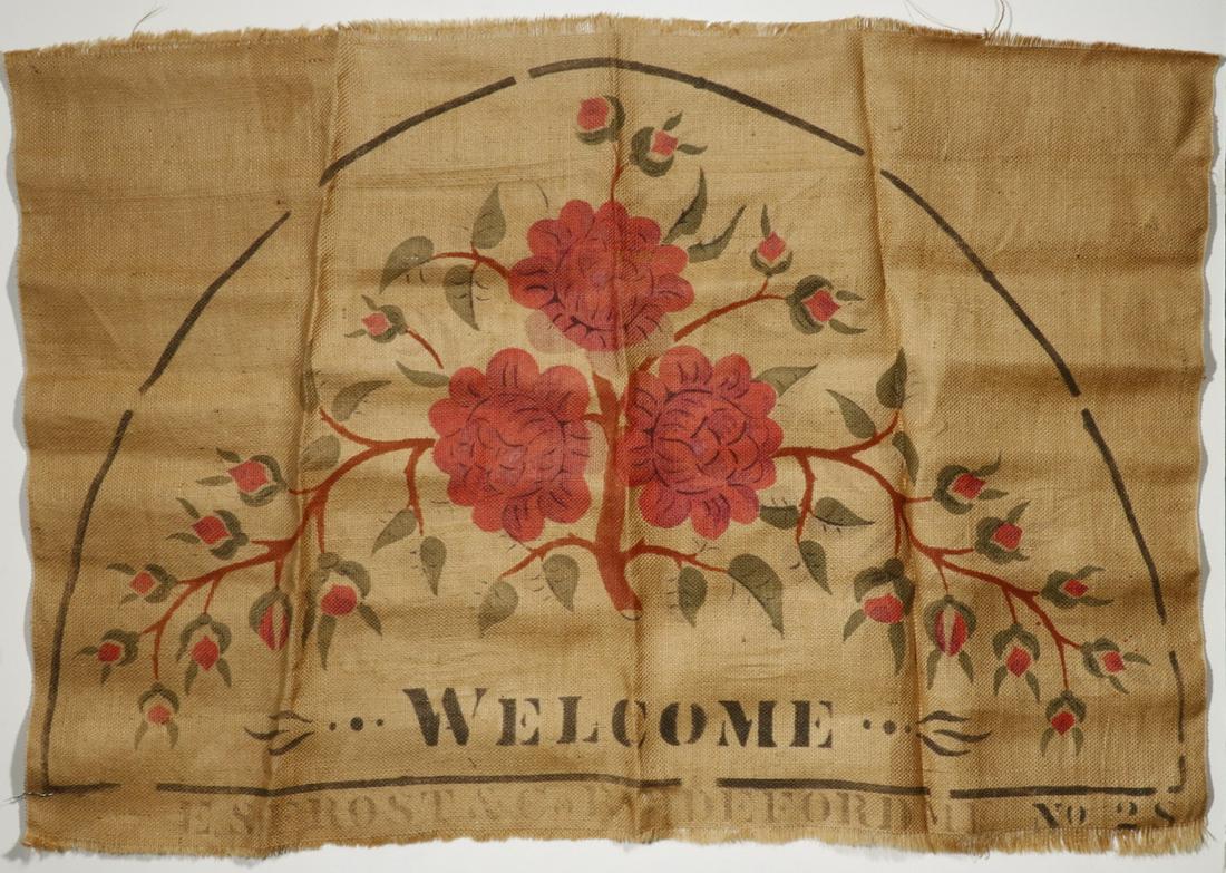 EARLY 20TH C. HOOKED RUG PATTERN BY FROST OF MAINE (1 of 1)