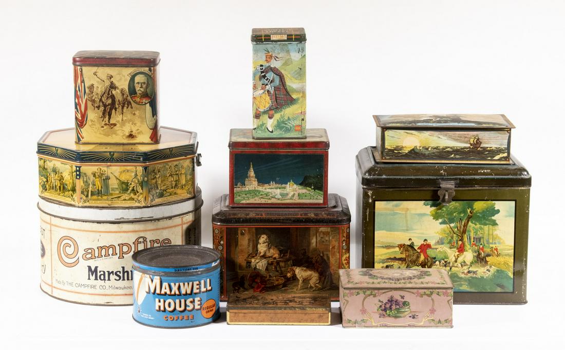 VINTAGE TIN PACKAGING COLLECTION (1 of 1)