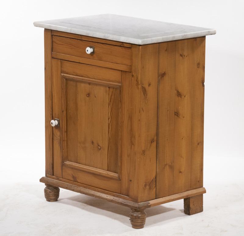 MARBLE TOP COMMODE (1 of 1)