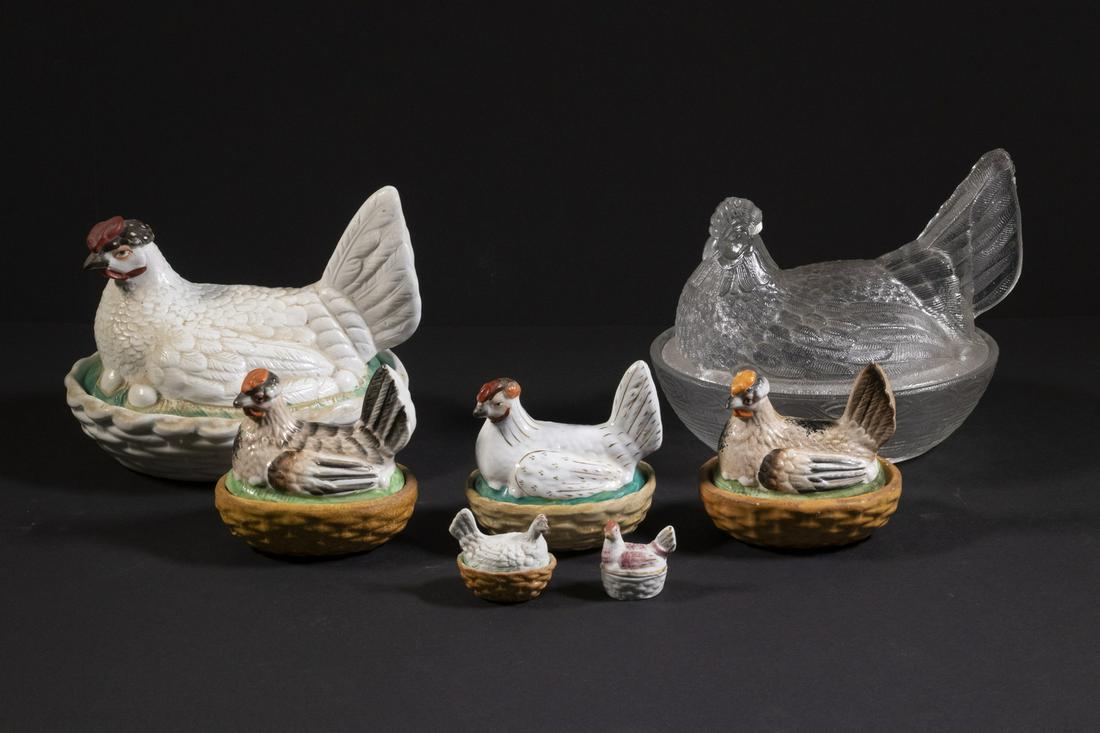 HENS ON NEST FIGURAL BOXES (1 of 1)