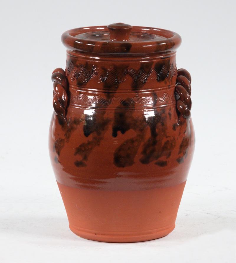 WISCONSIN POTTERY REDWARE JAR (1 of 1)