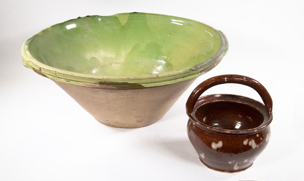 (2) FRENCH POTTERY BOWLS (1 of 1)