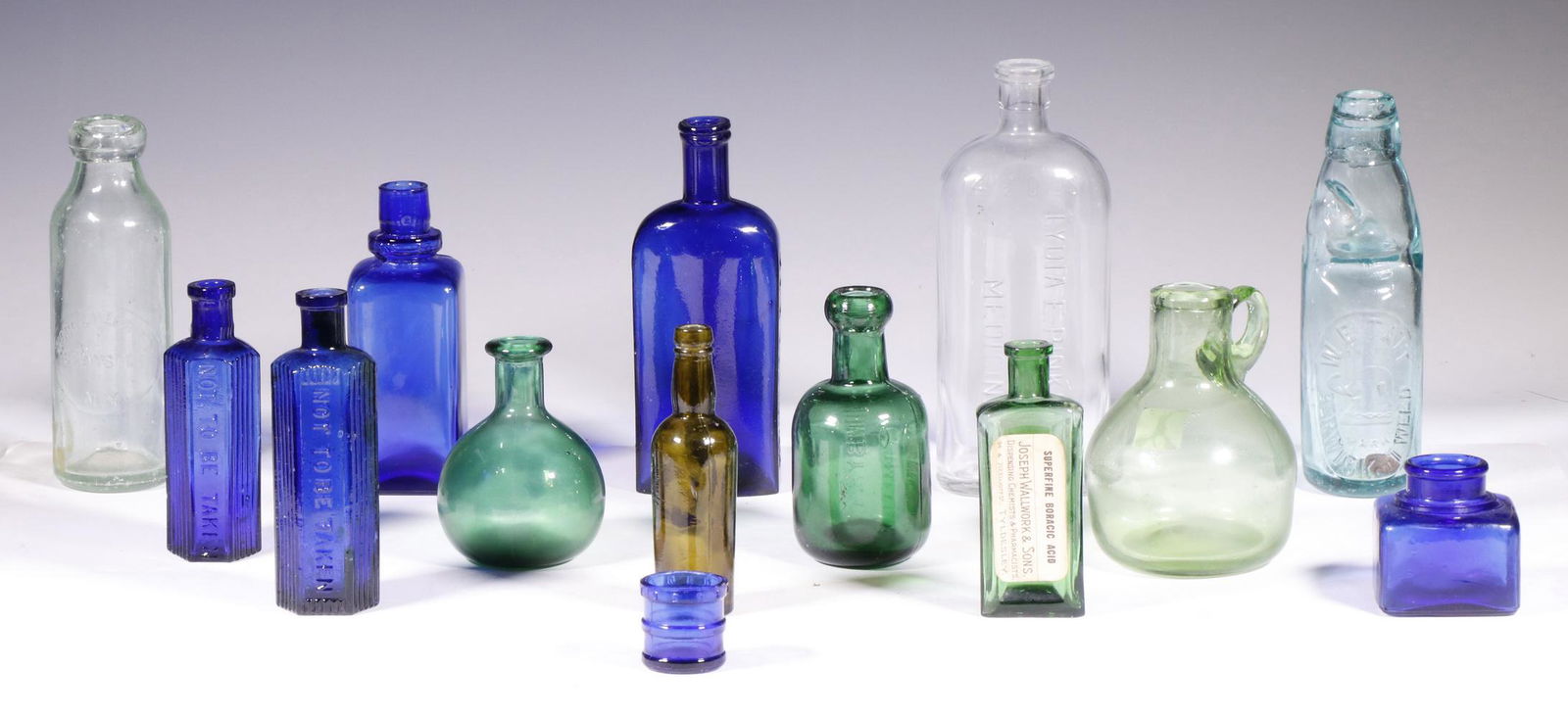 (13) ASSORTED GLASS BOTTLES (1 of 1)