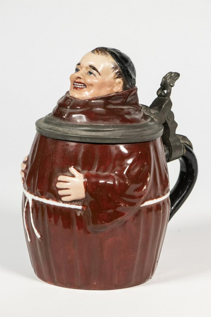 EDUARD KICK GERMAN PORCELAIN STEIN WITH LITHOPHANE BASE (1 of 1)