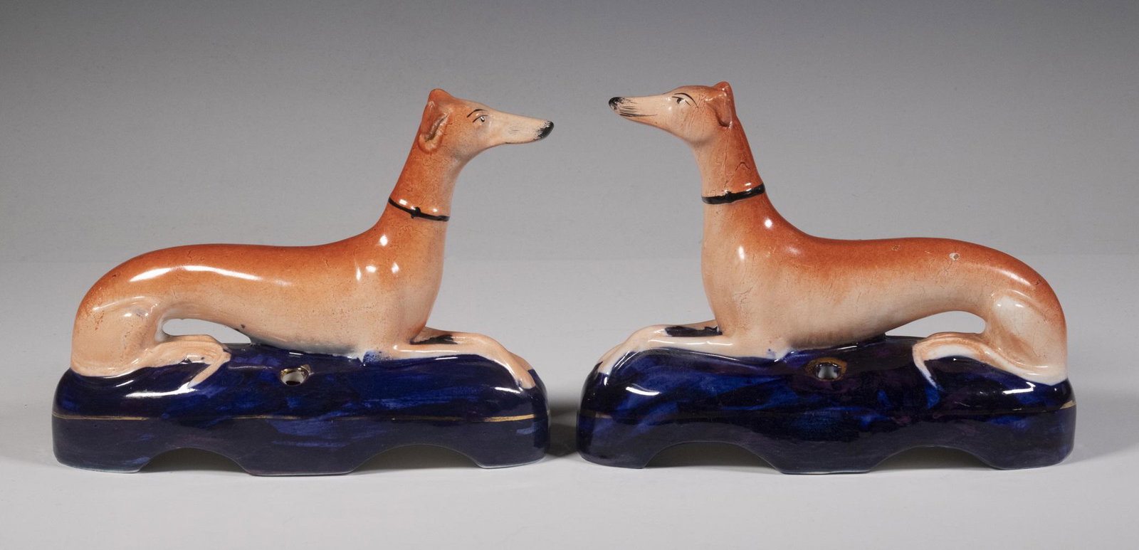 PR STAFFORDSHIRE WHIPPET PEN HOLDERS (1 of 2)